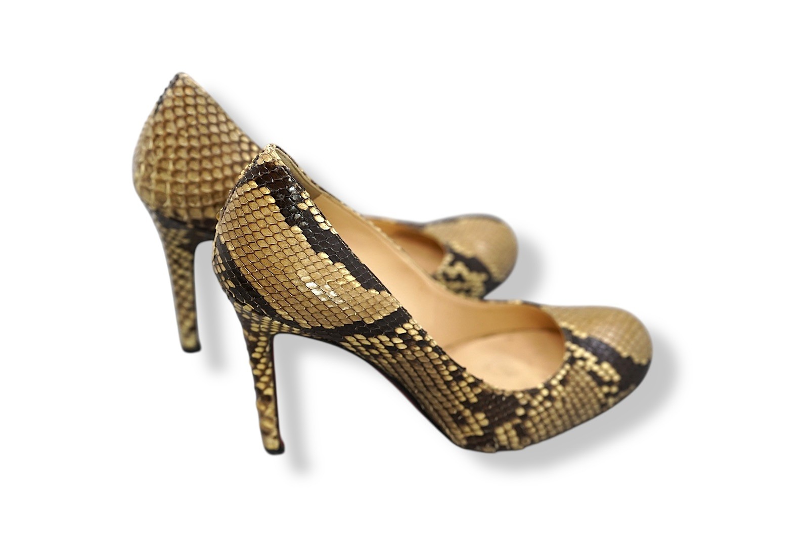Christian Louboutin Simple Pump 100 Python Heels … - image 5