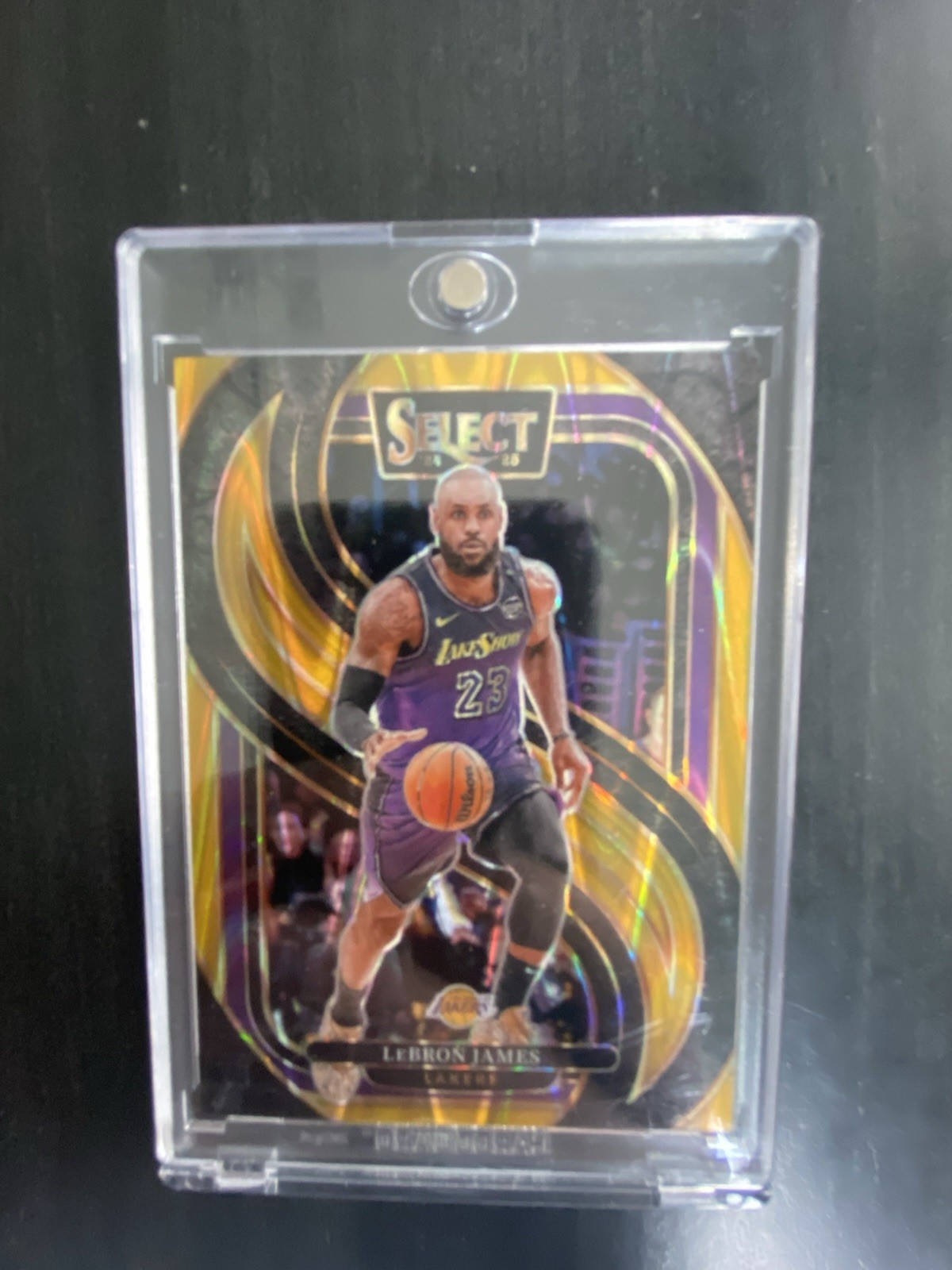 2024-25 Panini Select - Premier Level LeBron James #111 Gold Wave /10 Lakers