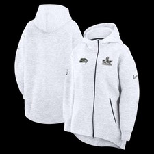 NIKE Seattle SEAHAWKS Super Bowl LX Opening Night Tech Full zip Hoodie