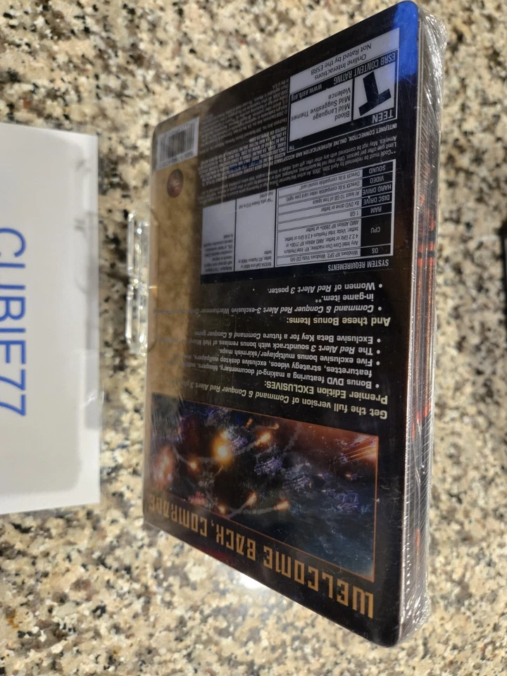 Command & Conquer Red Alert 3 Premier Edition PC Steelbook New Limited #19167 - Image 3 of 4