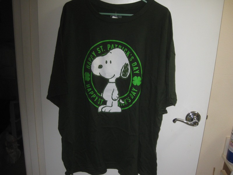 Snoopy St. Patrick's Day Shirt XXXL