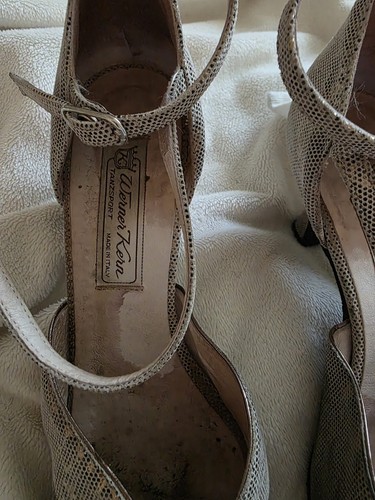 Tanzsport Schuhe Latein, Salsa Rumba Tango, Glitzer, Riemchen, Weiches Leder 39 - Bild 17 von 21