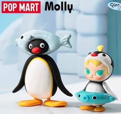 Baby Molly × Pingu Fish Fun Figurine Pop Mart Lt. Ed. 2024 Factory Sealed