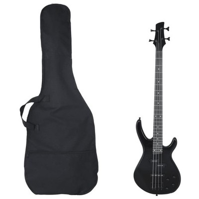 E-Bass Für Anfänger Mit Tasche Schwarz 4/4 46