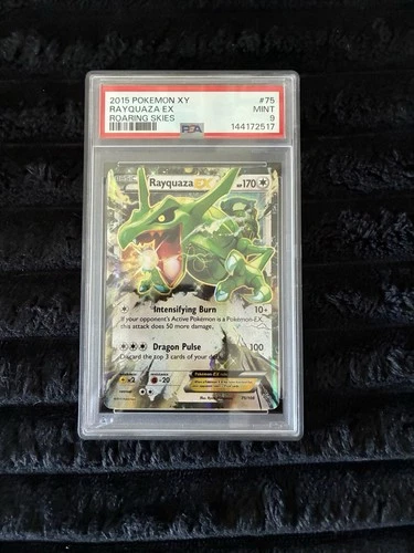 Pokemon Card 2015 Rayquaza EX  75/108 PSA 9 XY Roaring Skies Mint One Owner