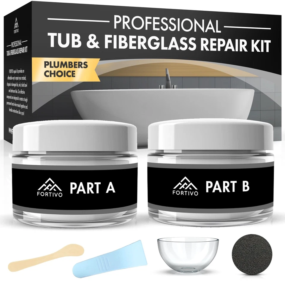 Ремонтный комплект из белого фарфора, ремонт ванны из стекловолокна для раковины, душа, столешницы - Изображение 2 из 4