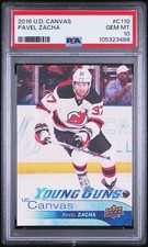 2016-17 Upper Deck Pavel Zacha C110 UD Canvas Young Guns PSA 10 Gem Mint Bruins