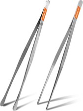 12-inch Kitchen Tweezers for Cooking, Kitchen Tweezer Tongs, Fine