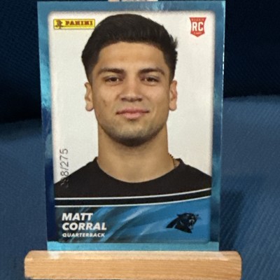 2022 Panini Sticker & Card Collection Football Matt Corral #100 Blue 098/275