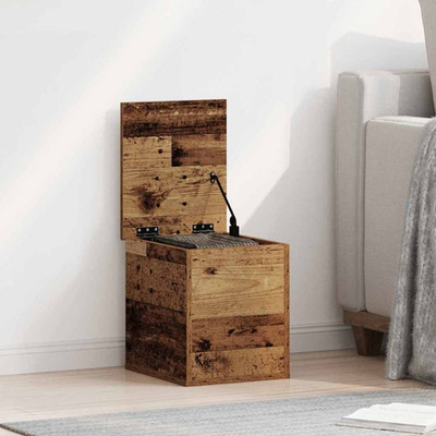 Aufbewahrungsbox rechteckig Altholz 30 x 35 x 35 cm Ingenieurholz moderner Stil