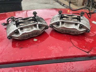 2005-2012 Acura RL Advics Front Left Right 4 Piston Brake Calipers Set Pair OEM