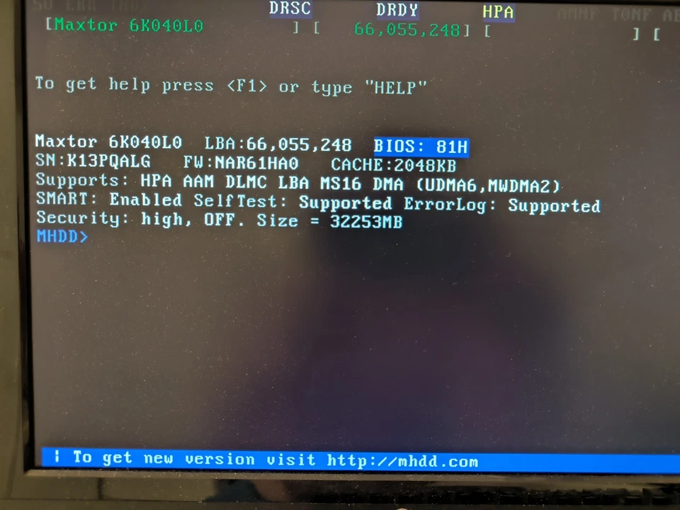 ⛁ HDD IDE Maxtor DiamondMax Plus 8 - 40GB Ultra ATA 7200RPM - Immagine 4 di 4