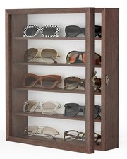 5-Tier Sunglasses Organizer Storage Wall Mounted: 13 x 15 inches Eyewear Disp...
