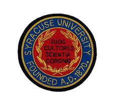 RARE New 100% Authentic Vintage Syracuse University Hand Made Gold Foil Badge