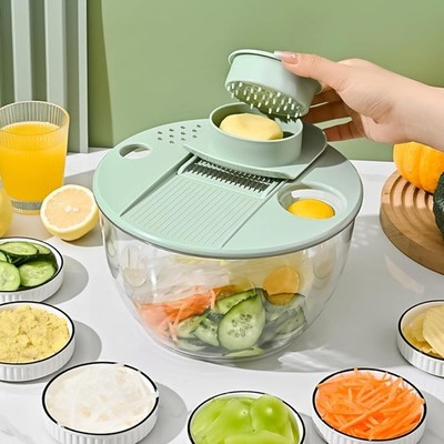 Salatschleuder Salattrockner 5L Gemüseschleuder Gemüsetrockner Salad Spinner