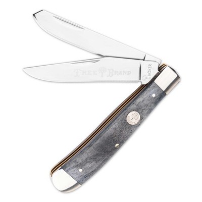 BOKER Treebrand Trapper Smooth Grey Bone Classic Two-Blade Folding Knife 110827