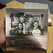 Things Remembered 7.25"x 7.25" 4x6 Picture Frame Engraved I Love You Quote