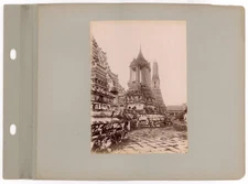Temple of Dawn Temple Emerald Buddha Bangkok Thailand Albumen 1880 (2) Photos