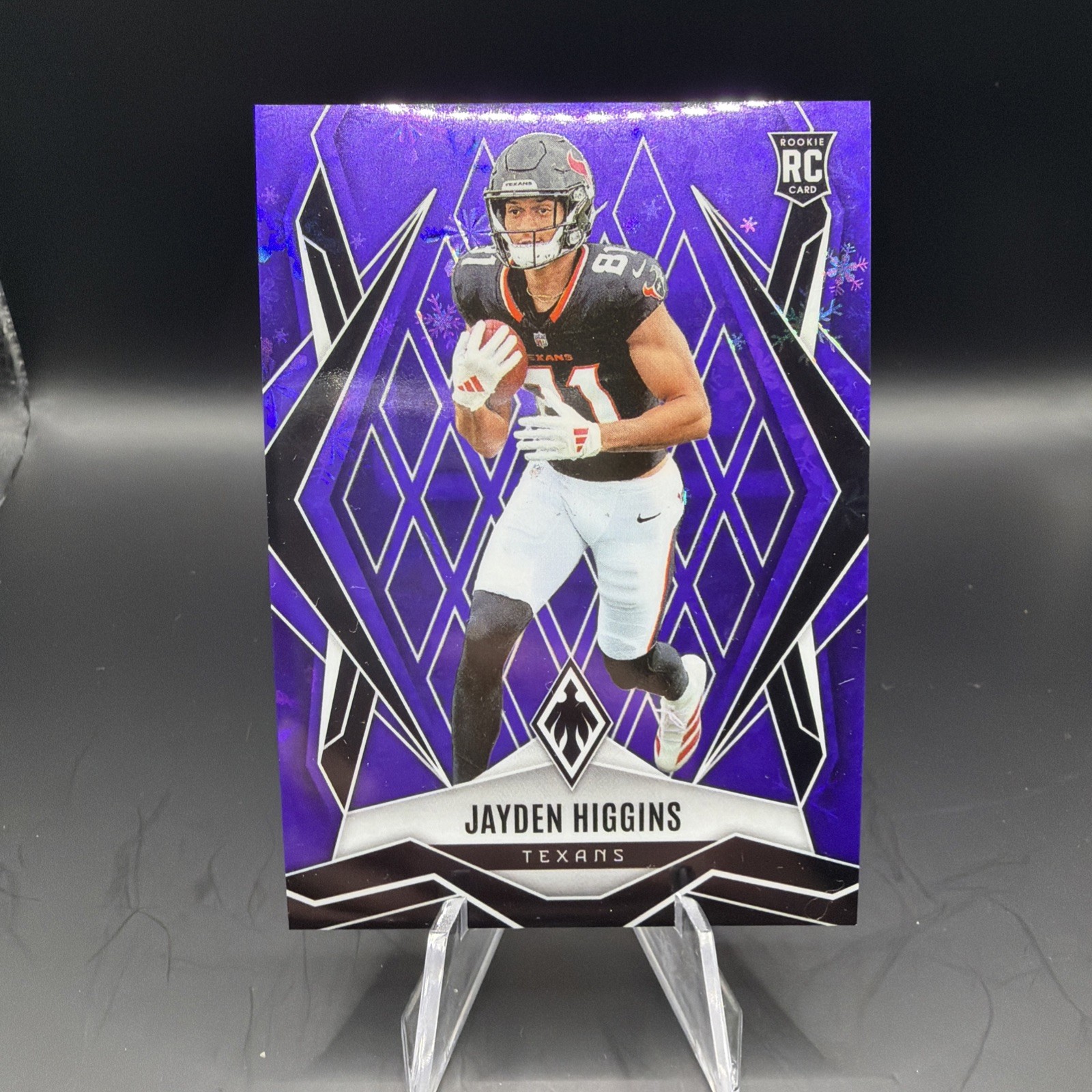 2025 Panini Phoenix - Rookies Jayden Higgins #180 Purple Winter /249 (RC)