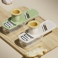2Pcs Ginger Garlic Grater Garlic Slicer Portable for Cooking Utensil 3 in 1