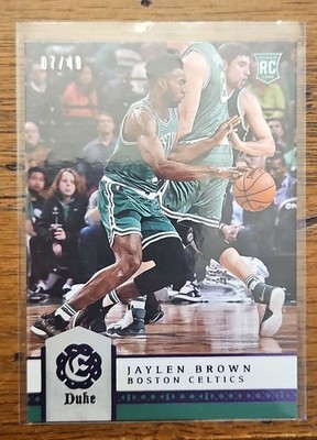 2016-17 Panini Excalibur Jaylen Brown Duke Rookie Card /49 #9