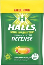 Defense Assorted Citrus Vitin C Drops, Value Pa, 180 Drops