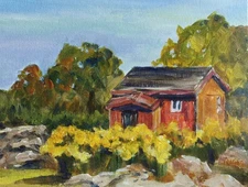 The Little House_original painting signed by artist