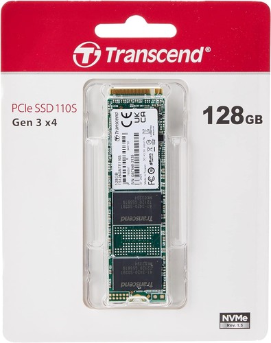 Transcend MTE110S 128 GB NVMe PCIe Gen3 x4 M.2 2280 Internal Solid State Drive ( - Picture 2 of 4