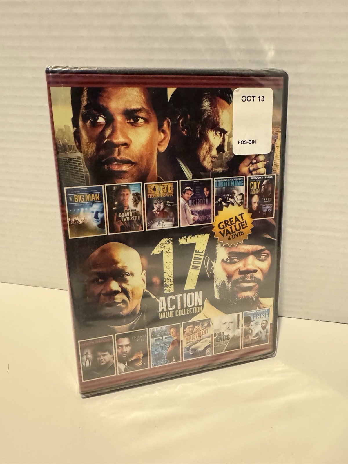 17 Movie Action Value Collection NEW SEALED DVD Chuck Norris Charles Bronson 25