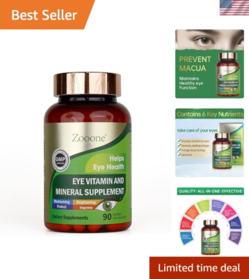 zooone- Lutein 180 mg with Zeaxanthin to Support Eye Health 90 Tablets