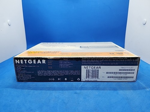NETGEAR Wireless-G USB 2.0 Adapter 54 MBPS WG111US New in Box Sealed - Picture 5 of 6