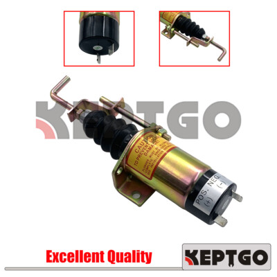 KEPTGO New 366-07198 24V Fuel Shut Down Stop Solenoid For Lister Petter