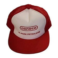 VTG. Snapback Truckers Cap "Conoco Al-Park Petroleum"
