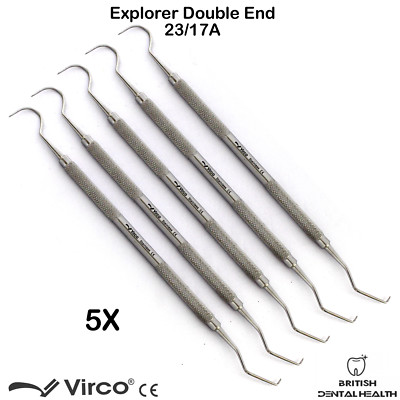 5X Dentalhygienist Explorer 23/17A doppelter endodontischer Explorer Zahnmedizin