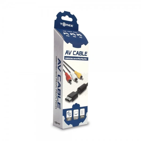 NEW AV Audio Video Cable for Sony Playstation PS3/PS2/PS1 System Console - Image 3 of 4