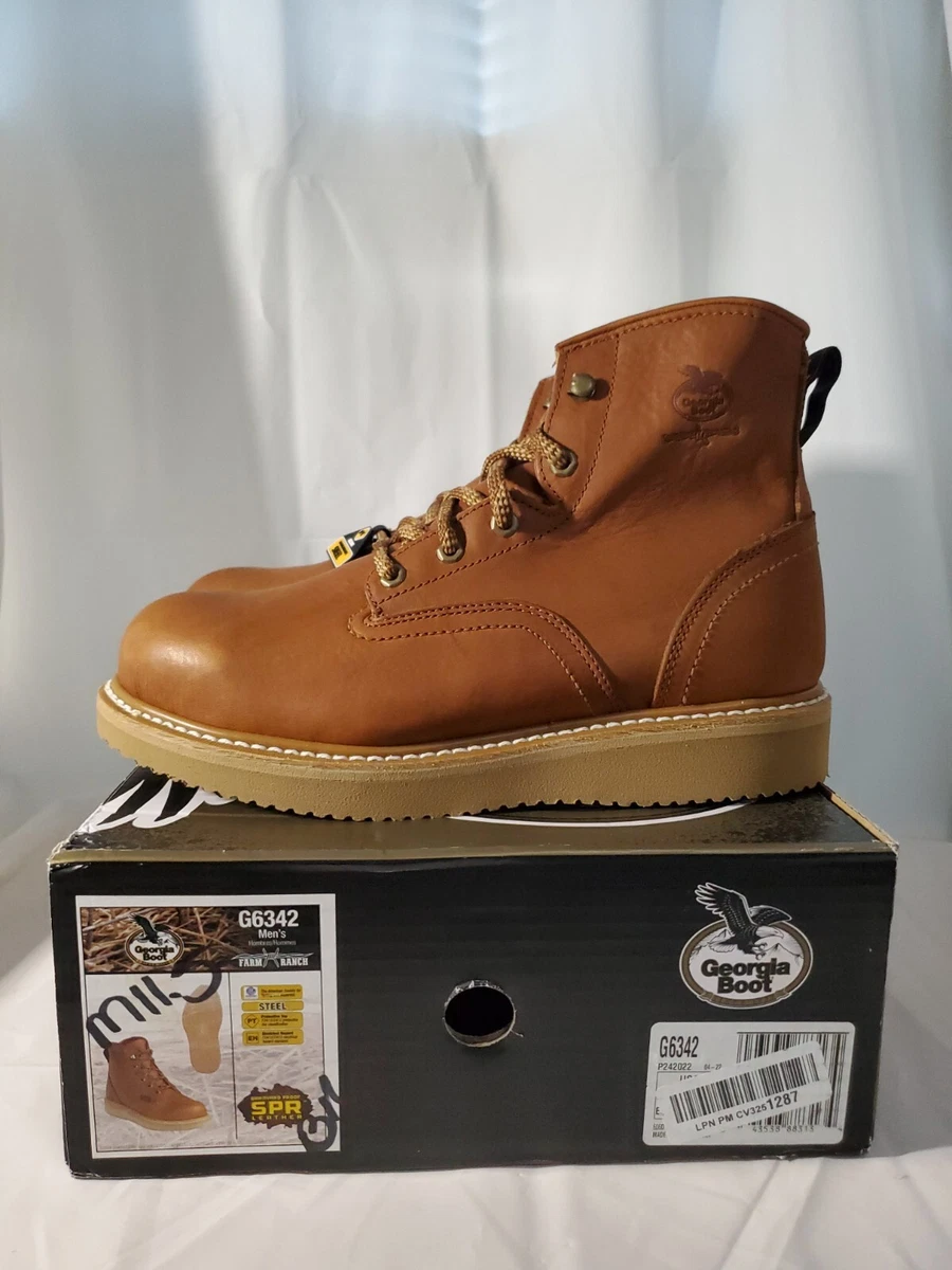 Georgia boot wedge steel toe cheap work boot