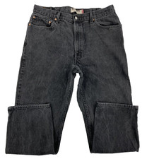 Levi's Jeans Mens 40x32 Vintage 550 Relaxed Fit Black American Relaxed Denim
