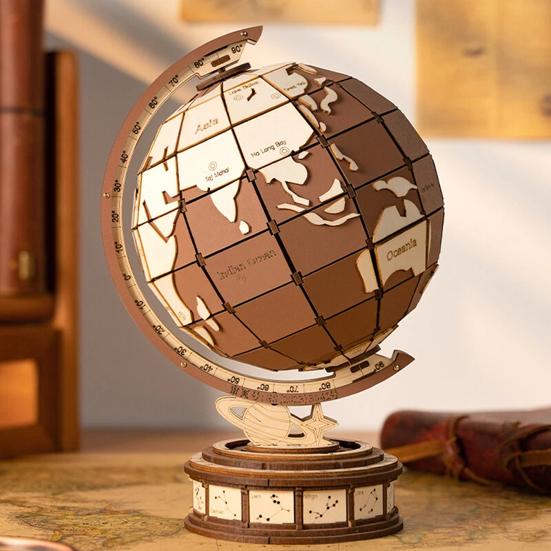 3d puzzle toy diy wooden Global Wonders Christmas birthday gifts for kids adults - Image 4 of 4