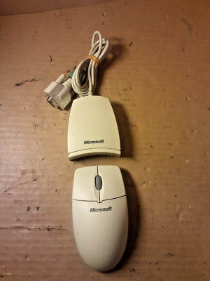 Vintage Microsoft Cordless Wheel Mouse Seriell/PS/2 Kompatibel Empfänger X05-30591
