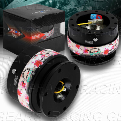 NRG SRK-200BK-SAKURA BLACK ALUMINUM STEERING WHEEL GEN 2.0 QUICK