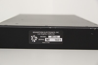 Brainstorm Electronics SR-112 Timecode Distripalyzer Brainstorm Electronics SR-112 Timecode Distripalyzer