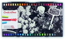Conté à Paris Colour Carre Crayons - Pack of 48 Assorted Colours