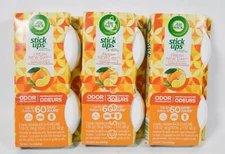 3 Packs of Air Wick Stick Ups Air Freshener - SPARKLING CITRUS = 6 pucks