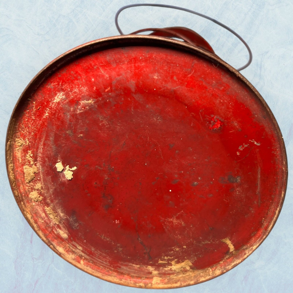 Antique Paull's No. 230 Lantern Kerosene Clear Glass Globe Old Red