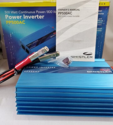 Whistler DC to AC Power Inverter 500w RVs Trucks Camping  PP500AC NEW Open Box