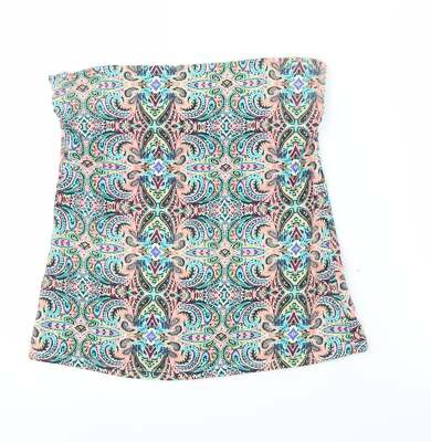 Matalan Damen Paisley Baumwollmischung Cropped Bluse Größe 14