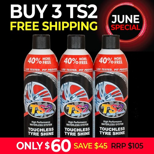 TS2 Touchless Ultra Black Tyre Shine 3 Pack | Car Cleaning Product FREE DELIVERY - Picture 1 of 6