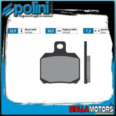174.0035 BENELLI ADIVA 250CC 2006 POLINI REAR BRAKE PADS - ORGANIC