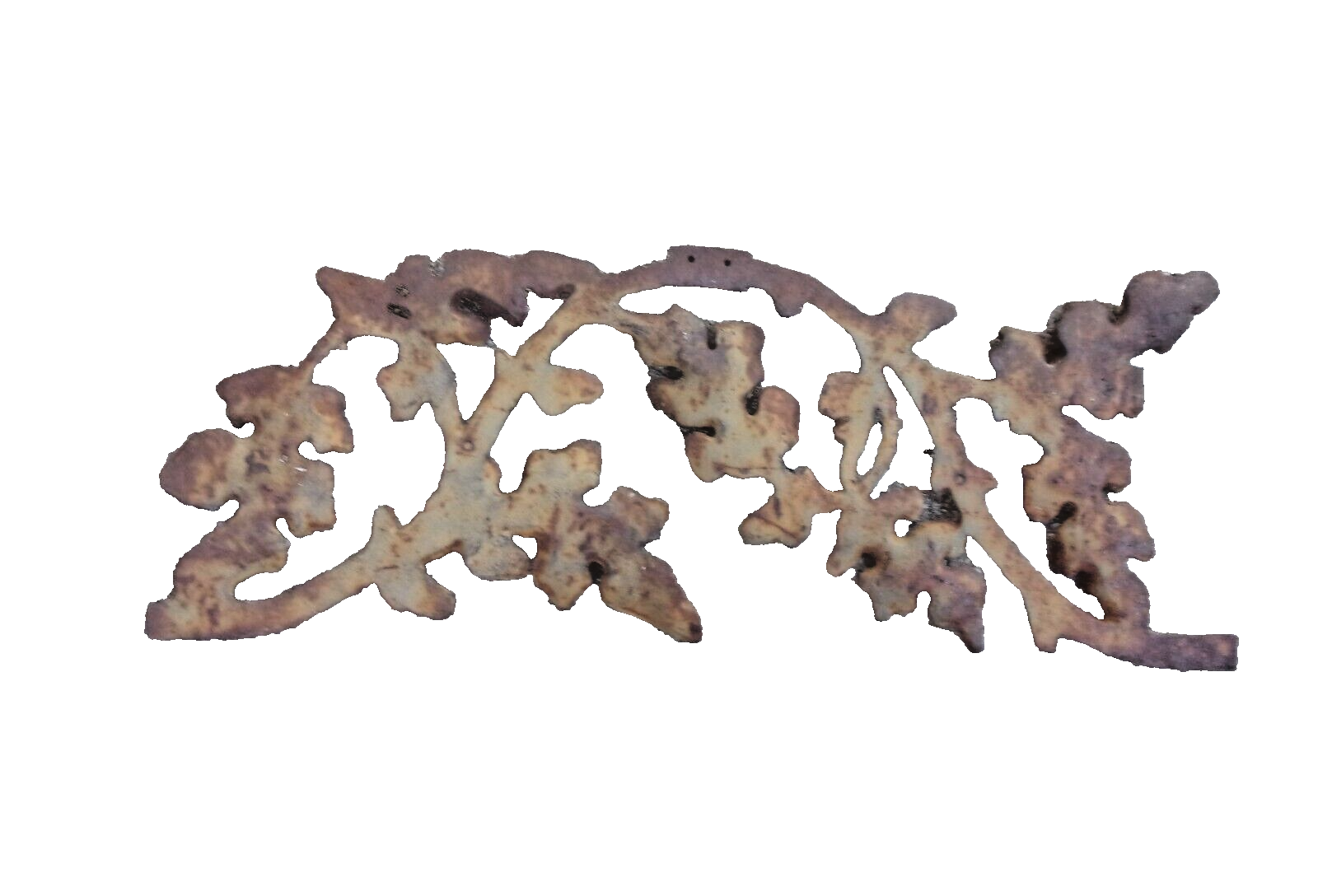 Vintage Cast Iron Leaves Wall Decor Architectural Salvage Heavy eBay