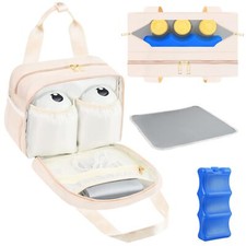 Breastmilk Cooler Bag with Ice Pack Compatible with Wearable Breast Pumps  A...